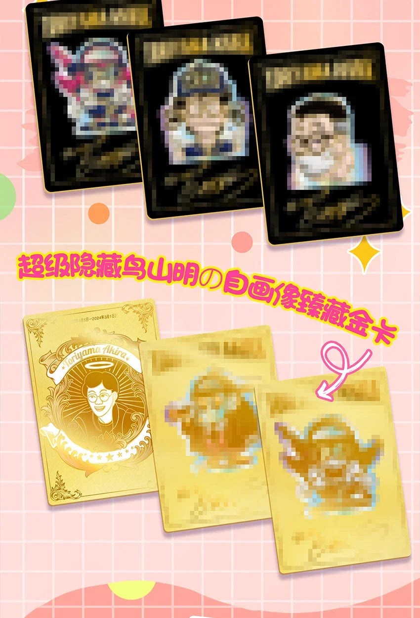 Tarjetas Arale originales Akira Toriyama, figuras de autorretrato, tarjeta rara SE SP BP, periferia de animé, tarjeta coleccionable, juguete para regalo