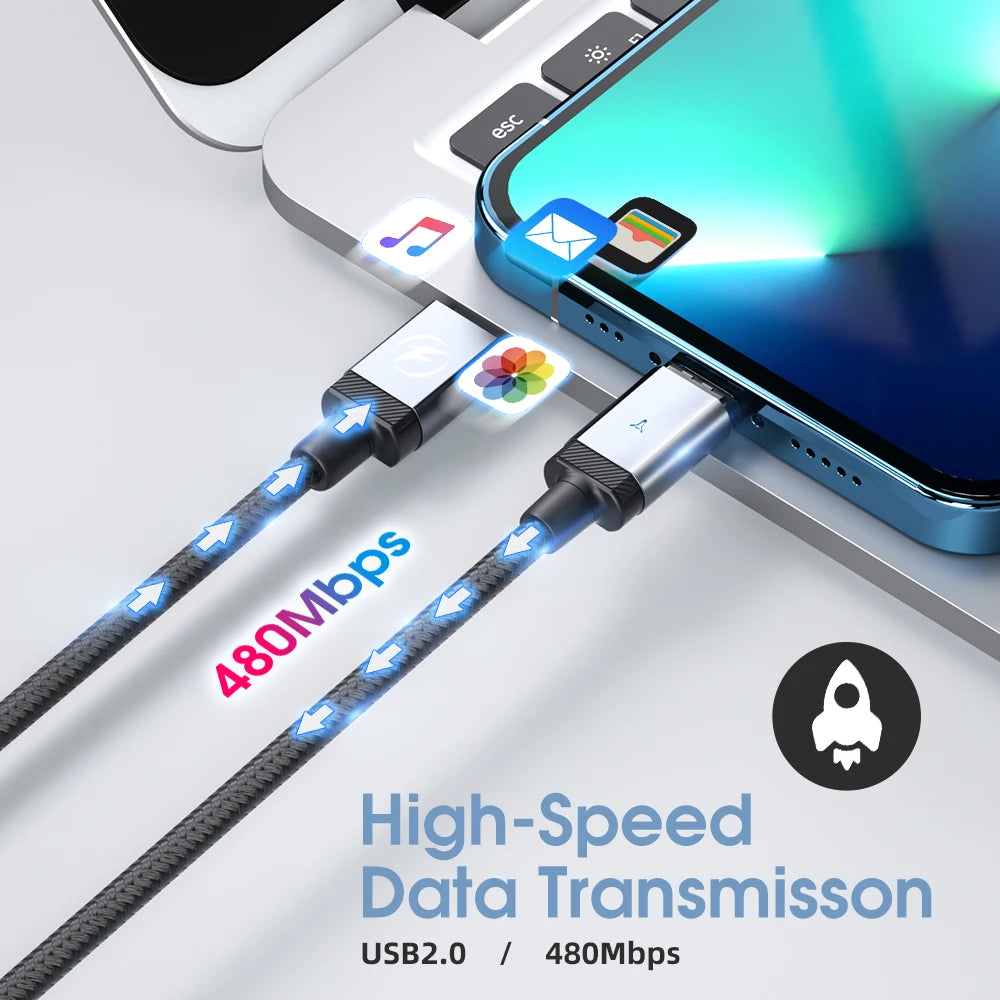 Anndo-Cable magnético USB C a USB C, cargador de carga rápida para Samsung, Huawei, Cable USB C a tipo C, Cable de carga de datos