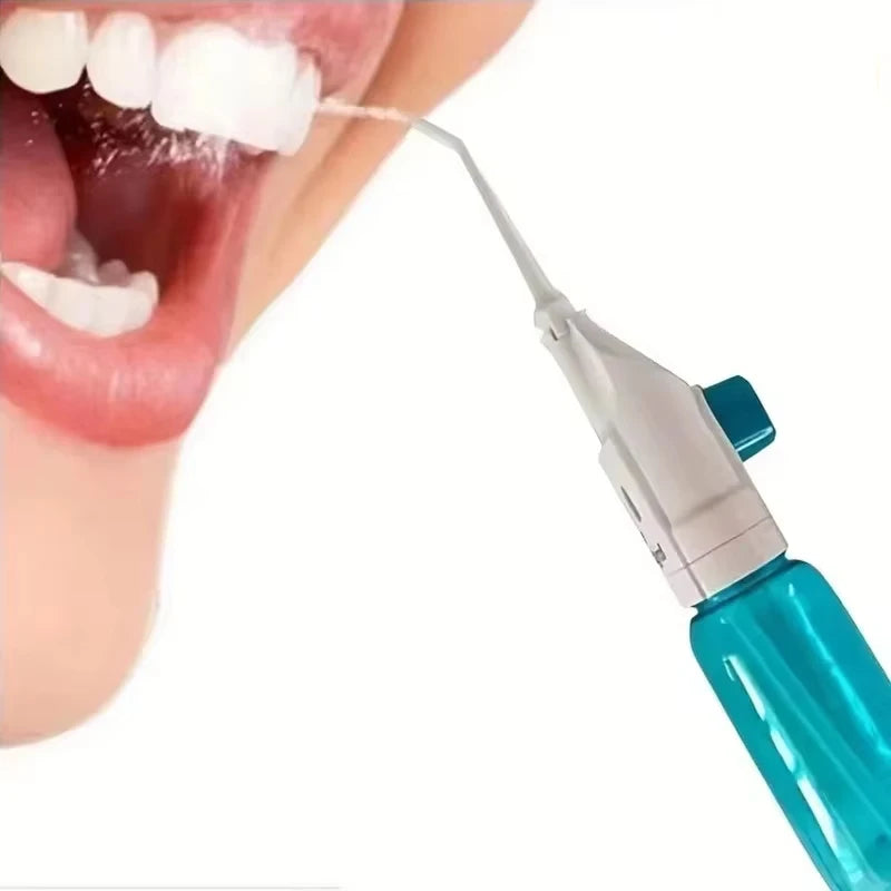 Irrigador Oral de alta presión para el hogar, irrigador portátil de agua limpia, hilo Dental Manual, palillo de dientes de agua de alta presión 2025, 2024