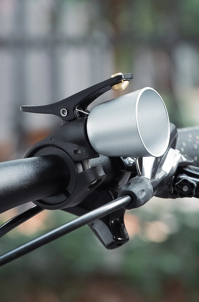 ROCKBROS timbre de cobre para bicicleta de acero inoxidable bocina de bicicleta anillo de advertencia para manillar alarma de sonido para ciclismo accesorios para bicicleta MTB