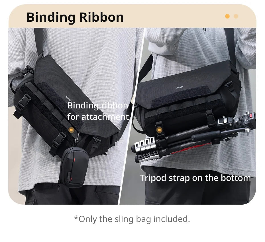Ulanzi-Bolso de hombro BC08 para fotografía, bolsa impermeable para trípode, cámara sin Espejo, Smartphone, tableta