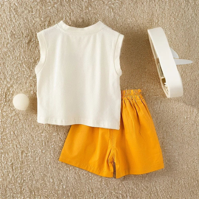 Conjunto de Chaleco sin Mangas para Bebé, Nueva Llegada de Verano