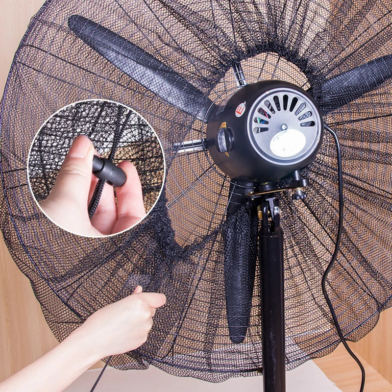 Cubiertas redondas de malla para ventilador eléctrico, Protector antipellizco de seguridad, cubierta Universal todo incluido para el hogar, cubierta a prueba de polvo moderna