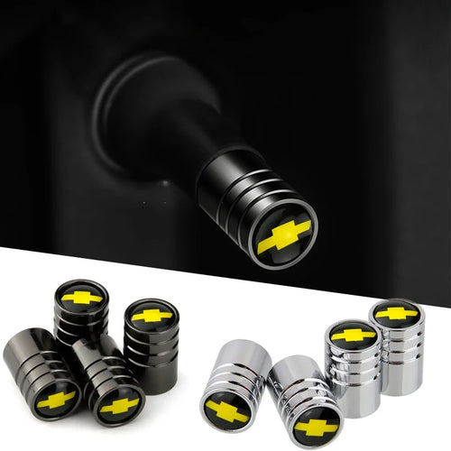 4 Uds para Chevrolet Aveo Cruze Malibu Spark Lova Orlando Captiva Optra Trax cubiertas decorativas de neumáticos de aleación tapa de válvula de rueda de coche