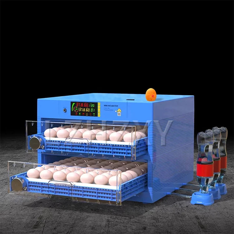 Incubadora de Huevos de Aves de Corral Digital Inteligente de 220V, Volteo Automático de Huevos, Control de Temperatura y Humedad, Incubadora para 128 Huevos