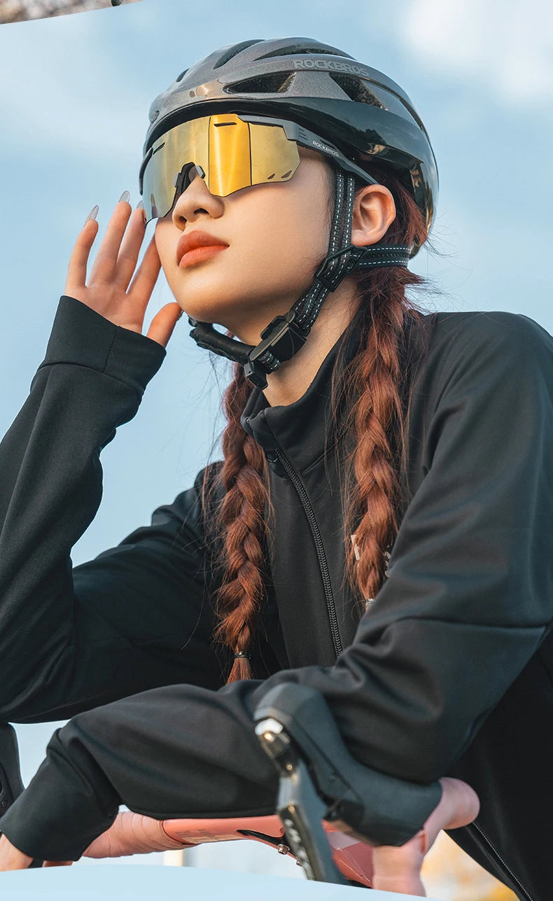 ROCKBROS-gafas de sol polarizadas y fotocromáticas para ciclismo, lentes deportivas para bicicleta de montaña y carretera, protección UV400