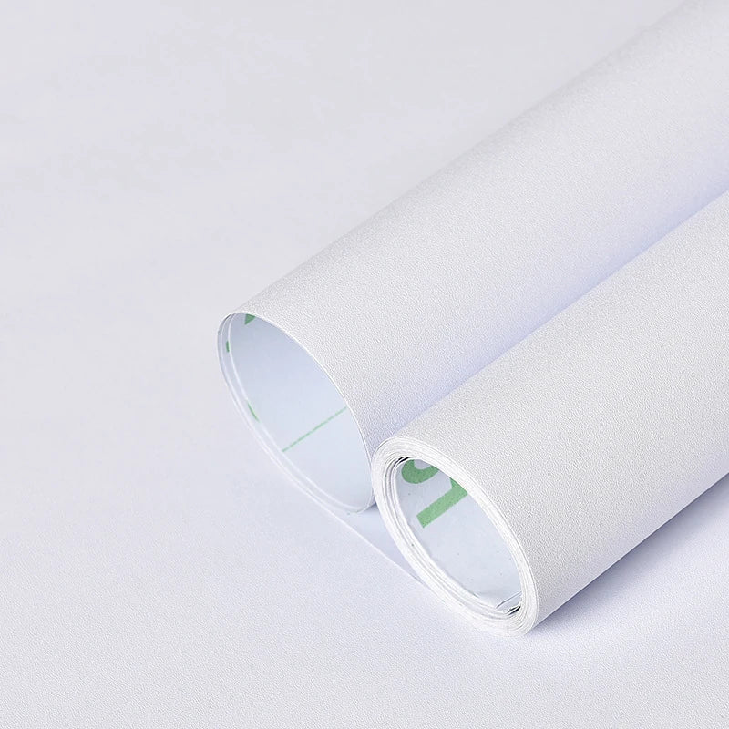 WOKHOME-papel tapiz autoadhesivo de vinilo de Color sólido, papel de Contacto impermeable, pegatina de pared, película, papeles de pared en rollos, decoración del hogar