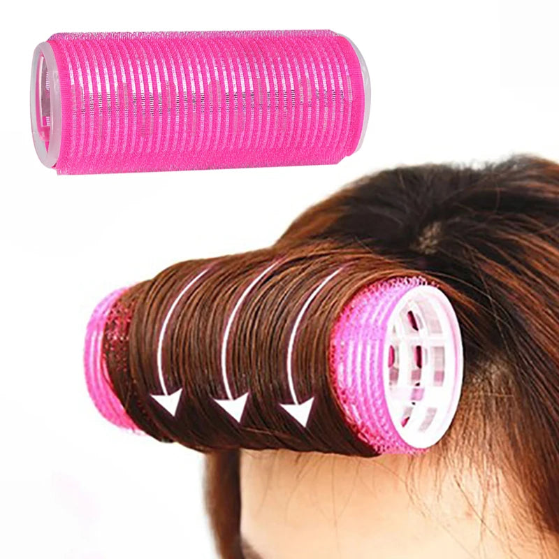 1 Uds. Rodillos para el cabello con agarre automático, rizador perezoso, cinta rizadora de seda, rodillo para el cabello, varilla rizadora sin calor, herramientas de estilismo para el cabello