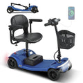 SWEETRICH S2 Scooter Eléctrico Plegable y Ajustable de Cuatro Ruedas y 250W con Freno Electromagnético para Personas Mayores y con Discapacidad