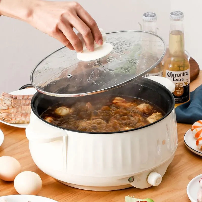Olla eléctrica de una o doble capa de 1.7L, olla antiadherente para el hogar, olla de arroz, utensilios para cocinar