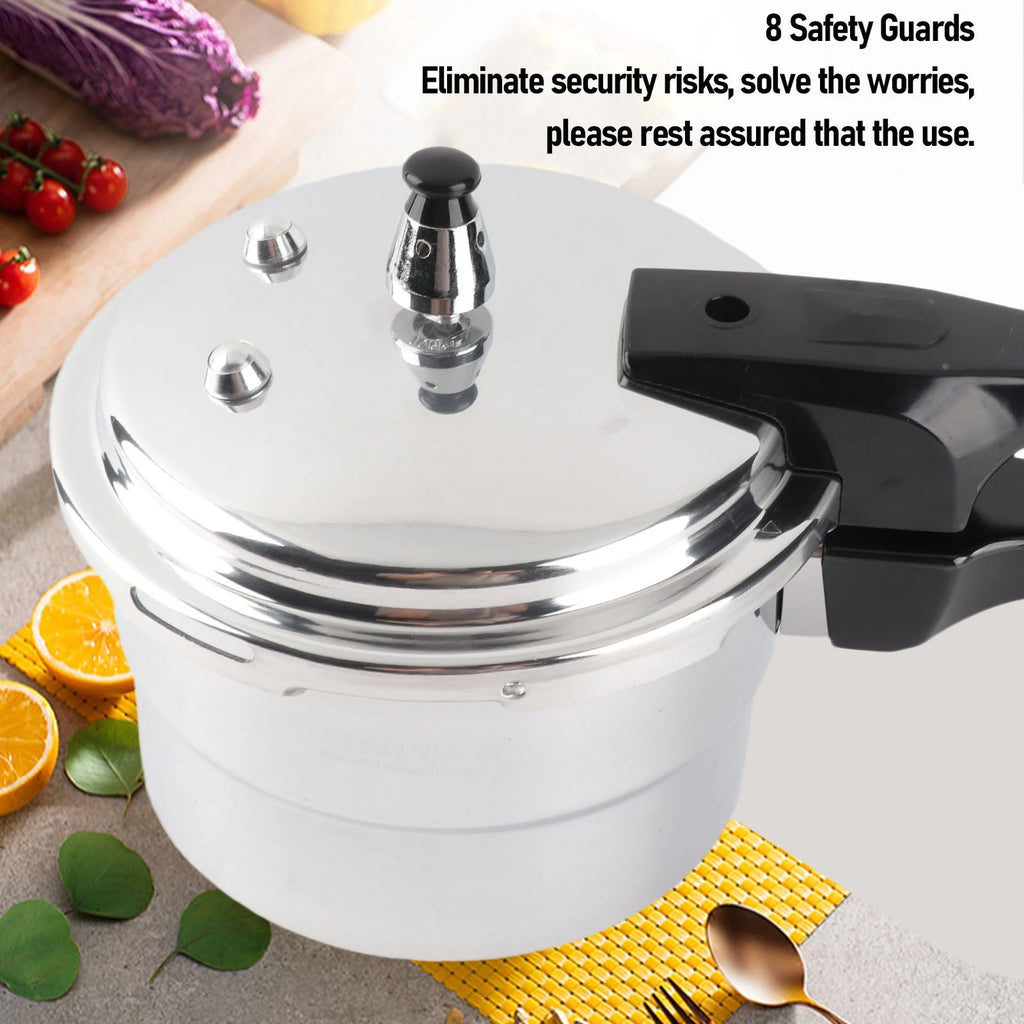 Olla a presión de 3L, estufa de aluminio a prueba de explosiones, olla de cocina para conservas de cocción rápida con rejilla de vapor para Cocina