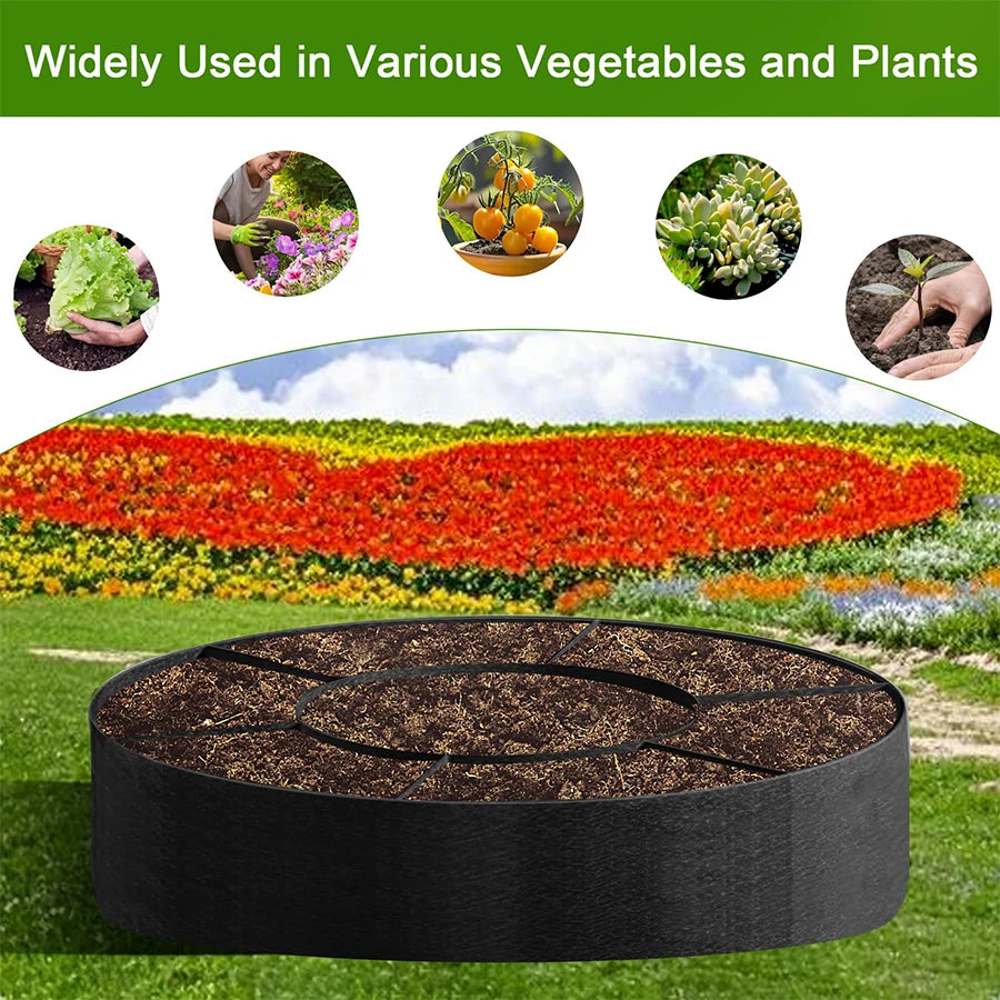 Macetas de Cultivo No Tejidas con 6+1 Compartimentos, Suministros de Jardinería, Macetas de Jardín para Exteriores, Contenedor para Flores y Vegetales, Saco para Semillas