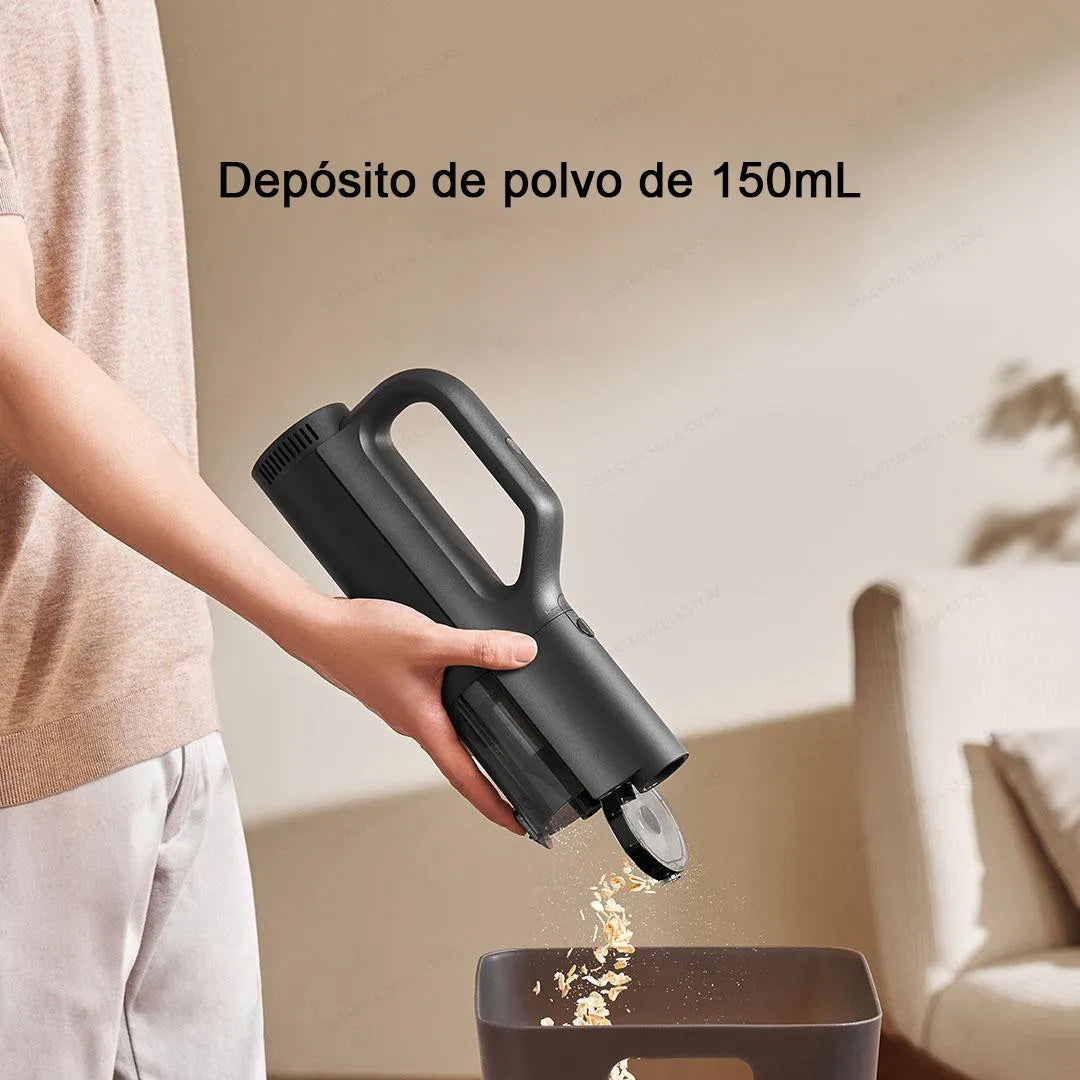 Aspiradora para coche MIJIA, succión de 21 kPa, carga rápida tipo C, recipiente para polvo de 150 ml, para aspiradoras inalámbricas domésticas, batería de 2400 mAh