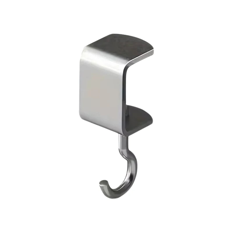 Ganchos de mesa de acero de 1/5 piezas con 360 °   Giratorio: instalación extraíble, de carga y no destructiva, adecuada para escritorios de oficina