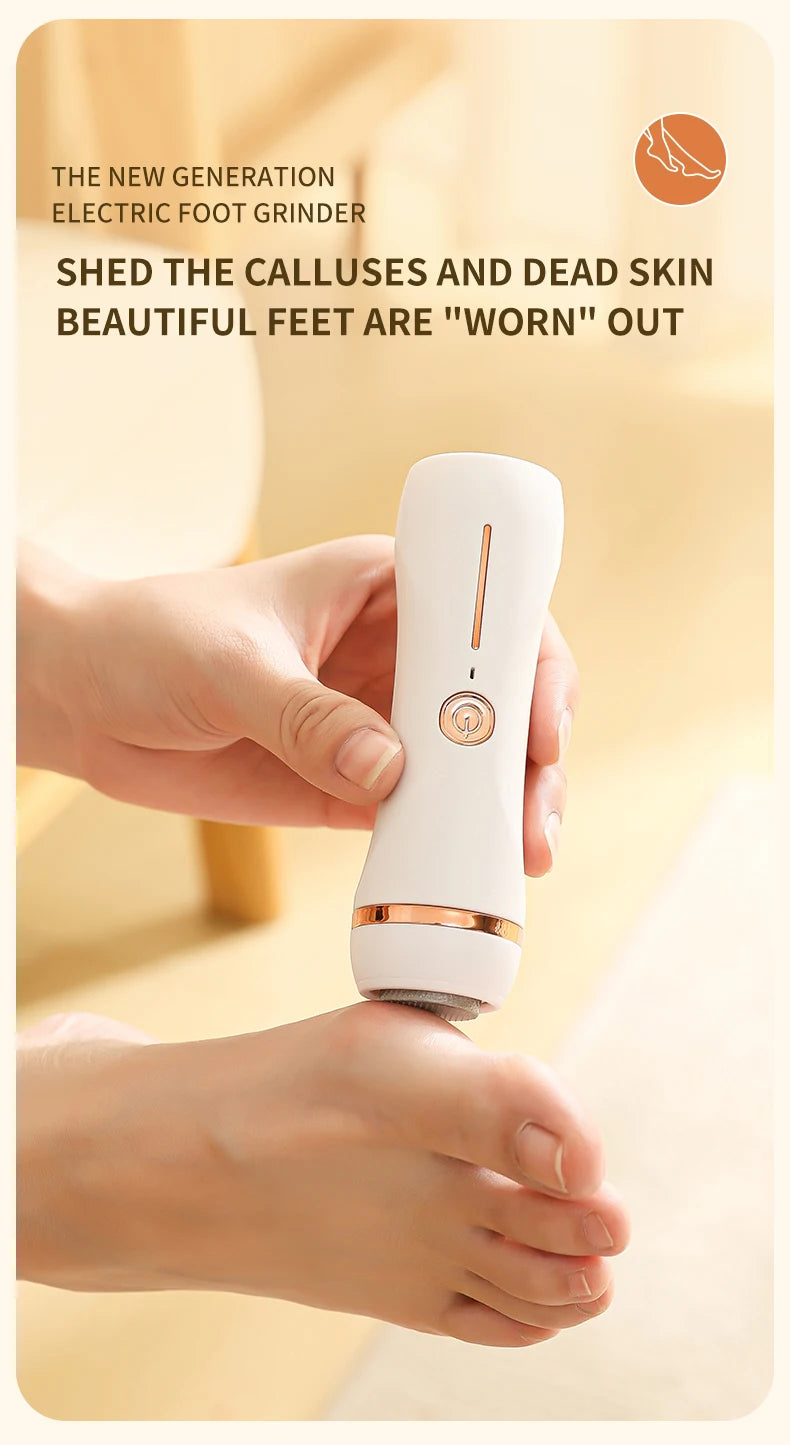 HOMEFISH-amoladora de pies eléctrica automática, frotamiento de callos de pies, pedicura, eliminador de callos de piel muerta para máquina de belleza de pies