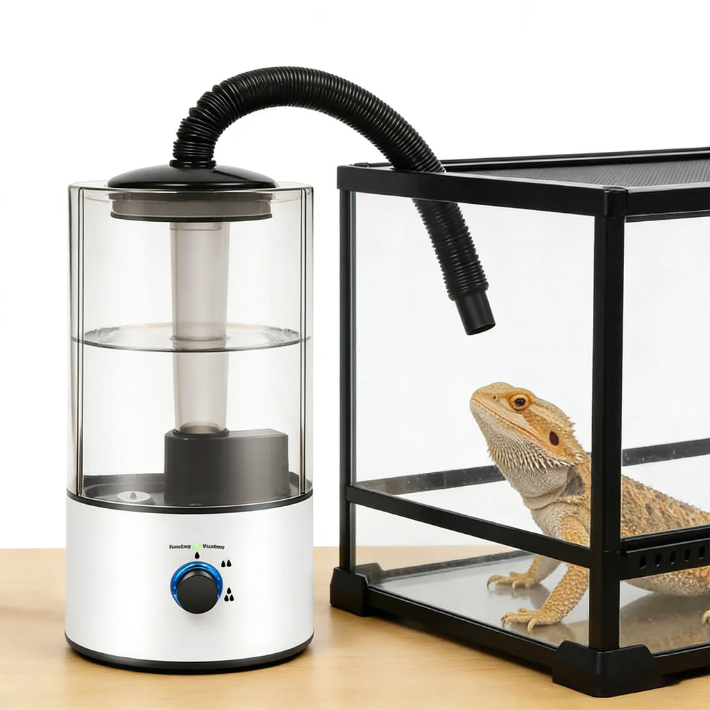 Humidificador para Reptiles de 4L con Manguera de Extensión, 110V, Nebulizador Automático para Tortugas y Reptiles, Sistema de Nebulización para Terrarios, Suministros para Mascotas