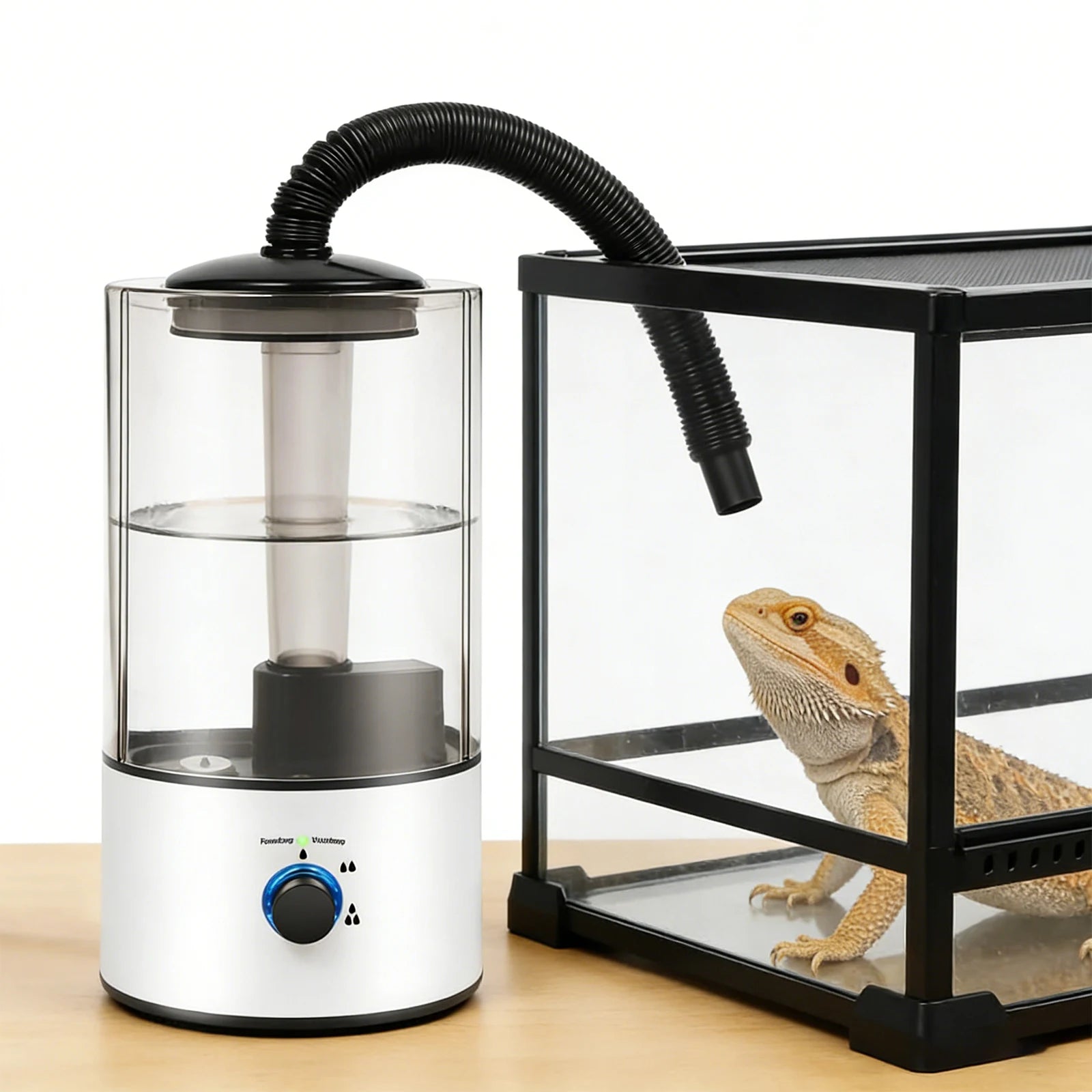 Humidificador para Reptiles de 4L con Manguera de Extensión, 110V, Nebulizador Automático para Tortugas y Reptiles, Sistema de Nebulización para Terrarios, Suministros para Mascotas