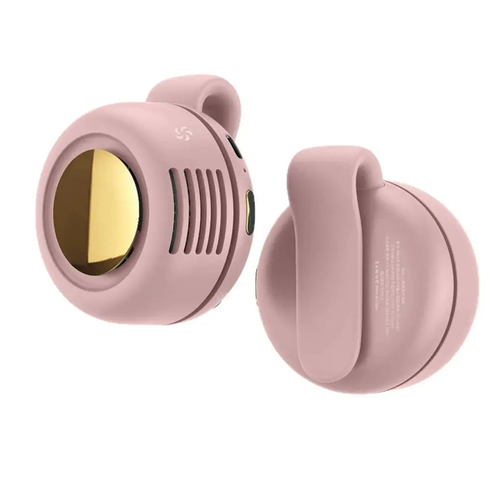 Mini ventilador con clip para colgar en la cintura y el cuello, ventilador eléctrico de refrigeración por aire, ventilador USB sin aspas para acampar al aire libre, accesorios de pesca