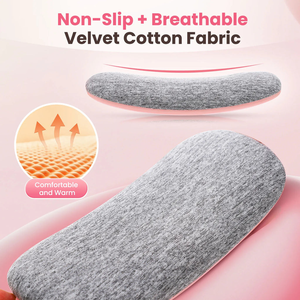 Almohadilla calefactora Menstrual, masajeador Abdominal eléctrico, cinturón de cintura calentado por vibración, cinturón calentador de útero USB para mujeres, cuidado de los períodos