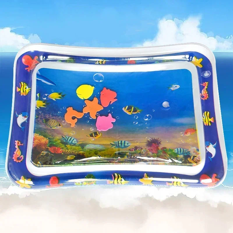 Estera de juego de agua para bebé, cojín inflable de PVC para tiempo de barriga infantil, almohadilla de agua para niños, juguetes de actividades de desarrollo de educación temprana