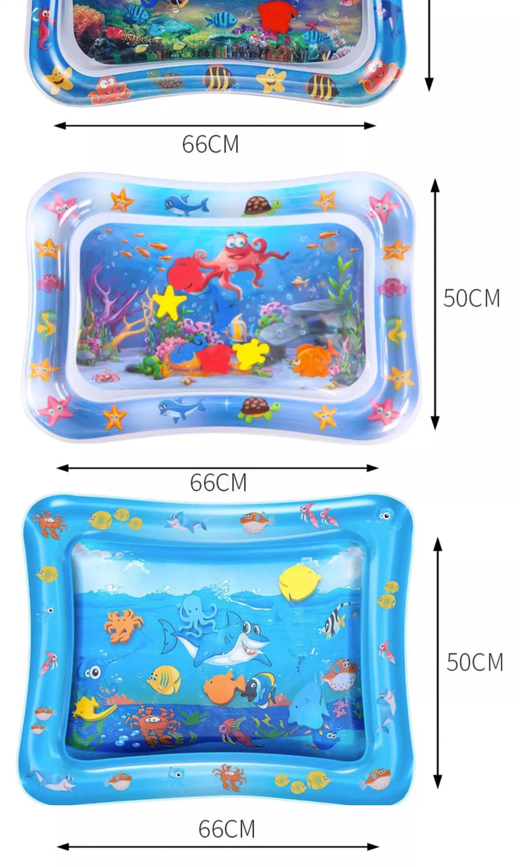 Juguetes para bebés, estera de juego de agua para el tiempo de la barriga, cojín inflable, educación temprana, estera de juego de agua para bebés y niños pequeños
