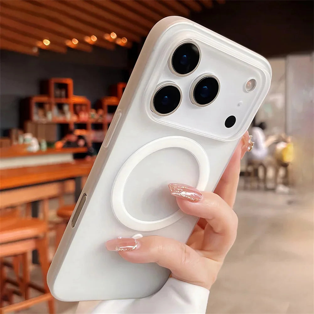 Funda Magnética Rígida Mate para Samsung Galaxy A57 5G A17 A56 A55 A36 A37 A16 A15 S25 Ultra S26 Plus S24 FE S23 S22 S21
