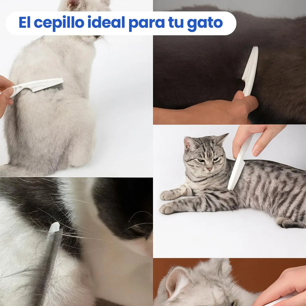 Set de 5 peines para mascotas, para pelo de perros y gatos. Peine desenredante, peine especial para cepillar mascotas, removedor de pelo suelto, rascador de pelo y adelgazador de pelaje para gatos.