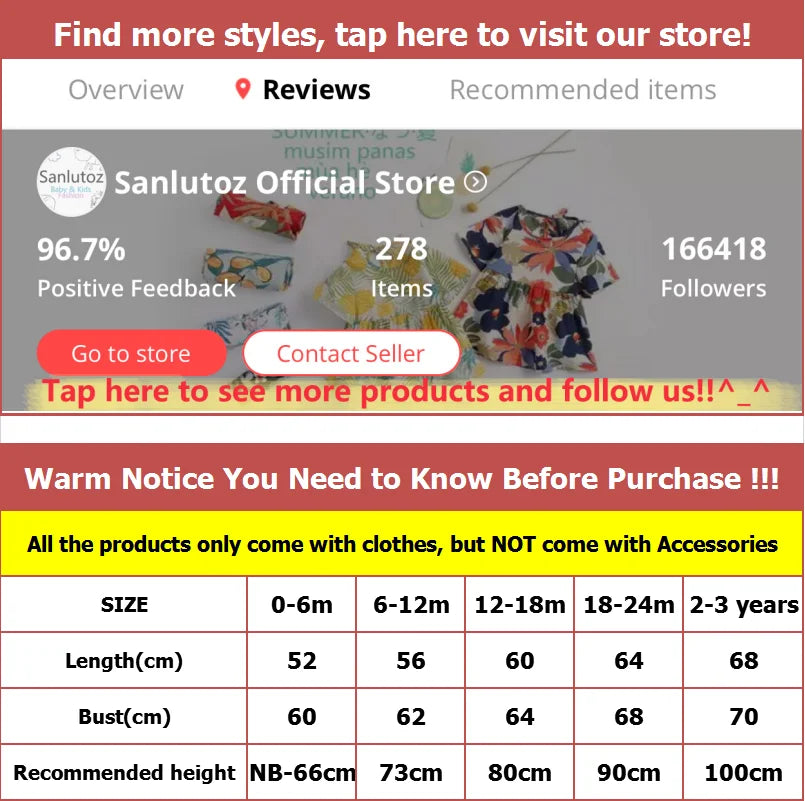 Sanlutoz Monos estampados para bebés y niñas, sin mangas, con estampado floral de verano