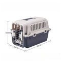 Caja de transporte de plástico para perros aprobada por IATA 3XL, jaula para mascotas con perrera, cajas de viaje para envío de aerolínea
