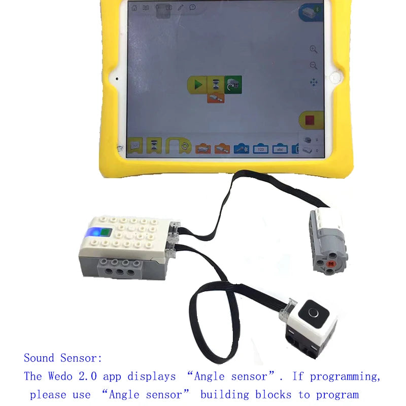 WeDo 2,0 RC batería de litio juego de robótica con seis bloques de construcción de sensores Compatible lego 45300 Scratch 3,0 juguete educativo de ladrillo