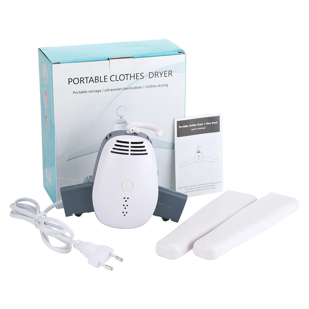 Secador de ropa eléctrico portátil, zapatos inteligentes para el hogar, estante de secado rápido para colgar, máquina secadora de aire caliente de 220V, secadores de ropa de viaje