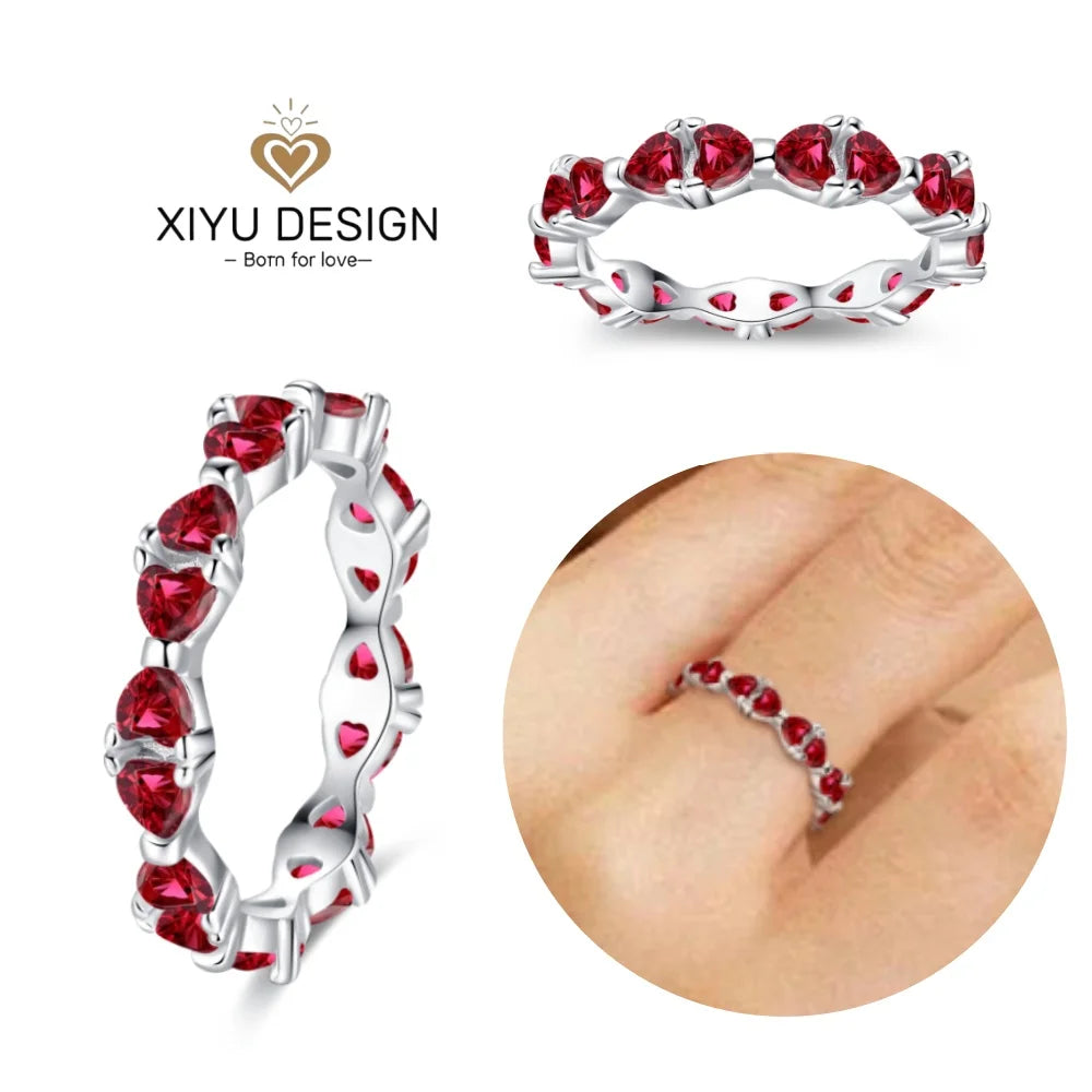 2024 nuevo anillo de plata 925 anillo de lazo brillante de circón anillo de boda de dedo Original S925 DIY regalo de joyería fina para mujer