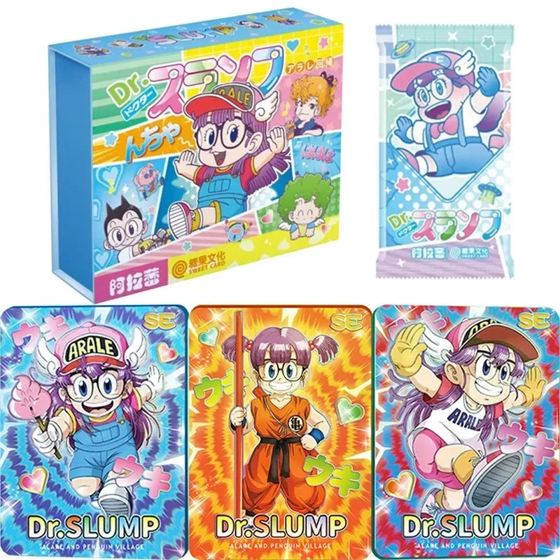 Tarjetas Arale originales Akira Toriyama, figuras de autorretrato, tarjeta rara SE SP BP, periferia de animé, tarjeta coleccionable, juguete para regalo