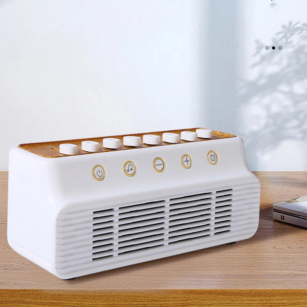 Máquina de sonido blanco para bebés con 8 sonidos naturales, altavoz inalámbrico compatible con Bluetooth, caja de música portátil, herramienta de ayuda para dormir en el dormitorio