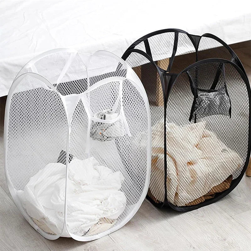 Cesta para ropa sucia, cesta para la colada sucia, esqueleto ventilado, plegable, fácil almacenamiento, cesta de almacenamiento portátil de gran capacidad
