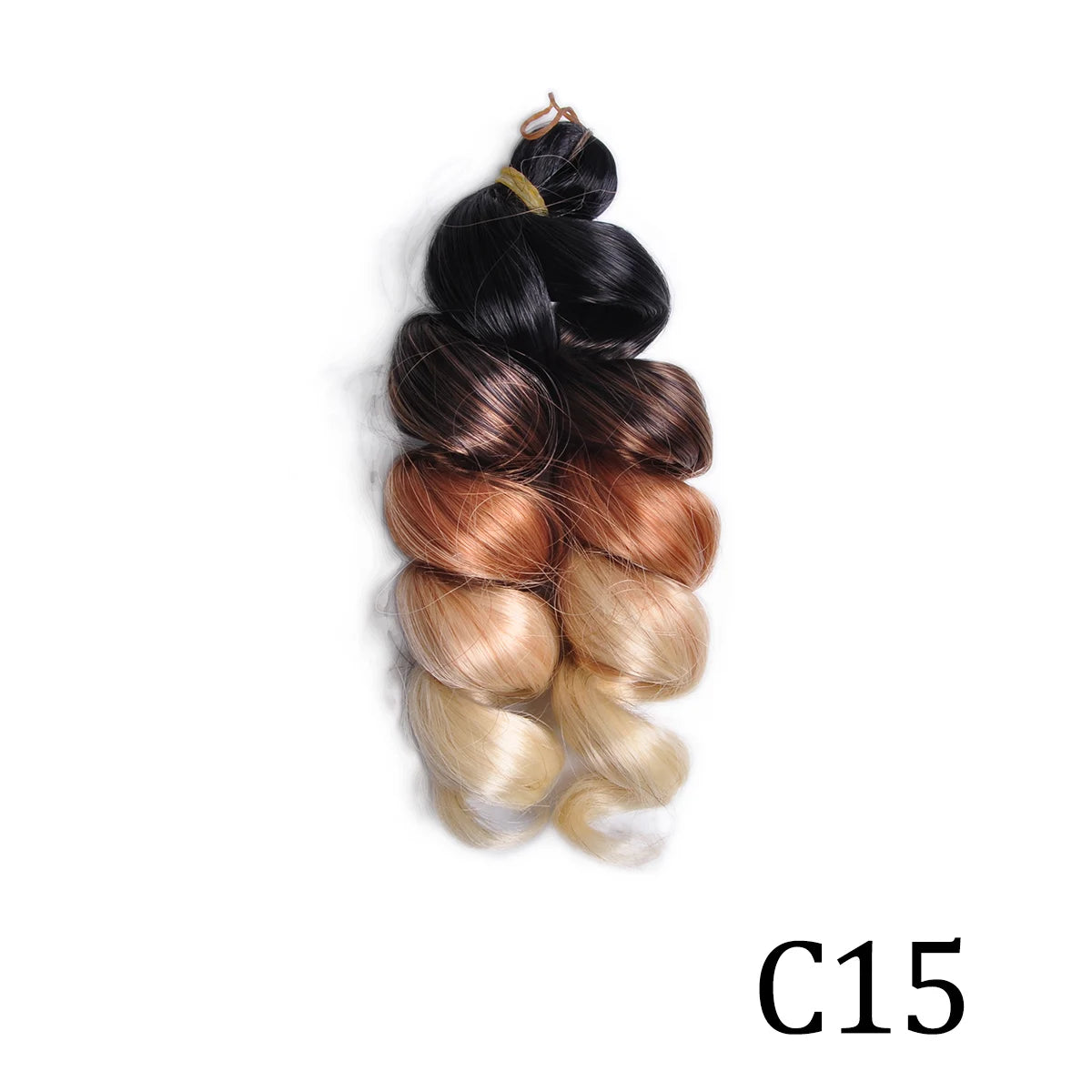 Extensiones de cabello trenzado rizado en espiral de pelo sintético de 12 pulgadas, pelo rizado rosa ombré, rizos franceses, pelo de ganchillo trenzado para mujer