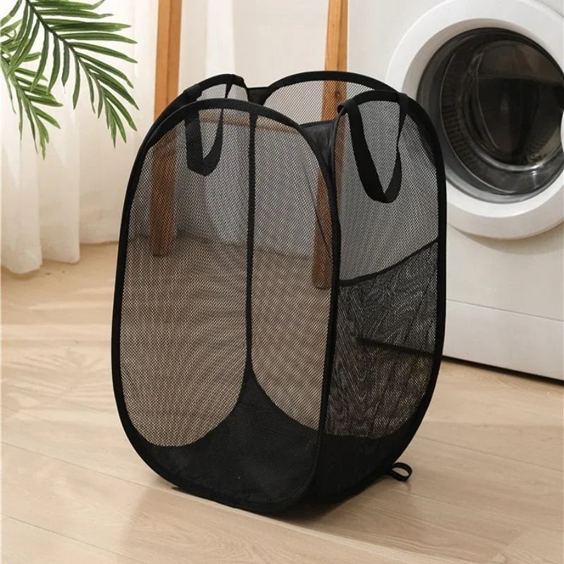 Cesta para ropa sucia, cesta para la colada sucia, esqueleto ventilado, plegable, fácil almacenamiento, cesta de almacenamiento portátil de gran capacidad