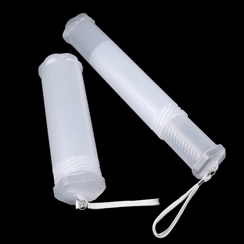 Estuche cilíndrico transparente para lápices – Organizador de bolígrafos ajustable de PP para estudiantes, artistas y oficinas
