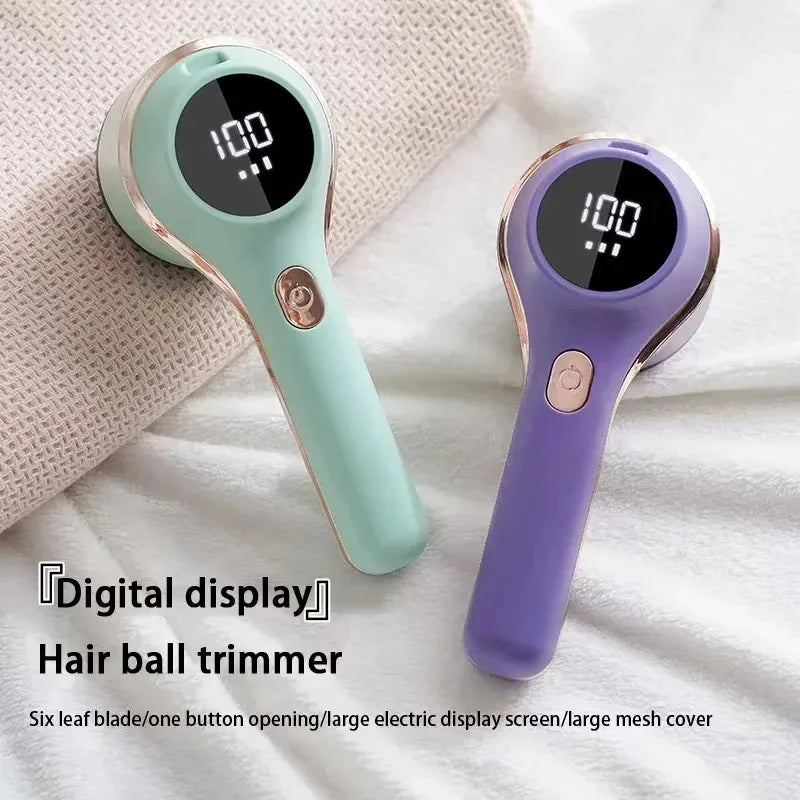 Quitapelusas para ropa, recortador de bolas de pelo, pelusas, ropa, suéter, tela, afeitadora con LED, pelusa eléctrica Digital