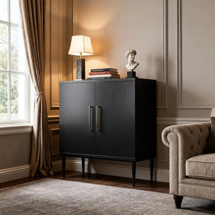 Aparador de Madera con Cajones, Almacenamiento con Patrón Geométrico, Estante de Cocina, Buffet para Café, Consola Georgina para Comedor y Sala de Estar