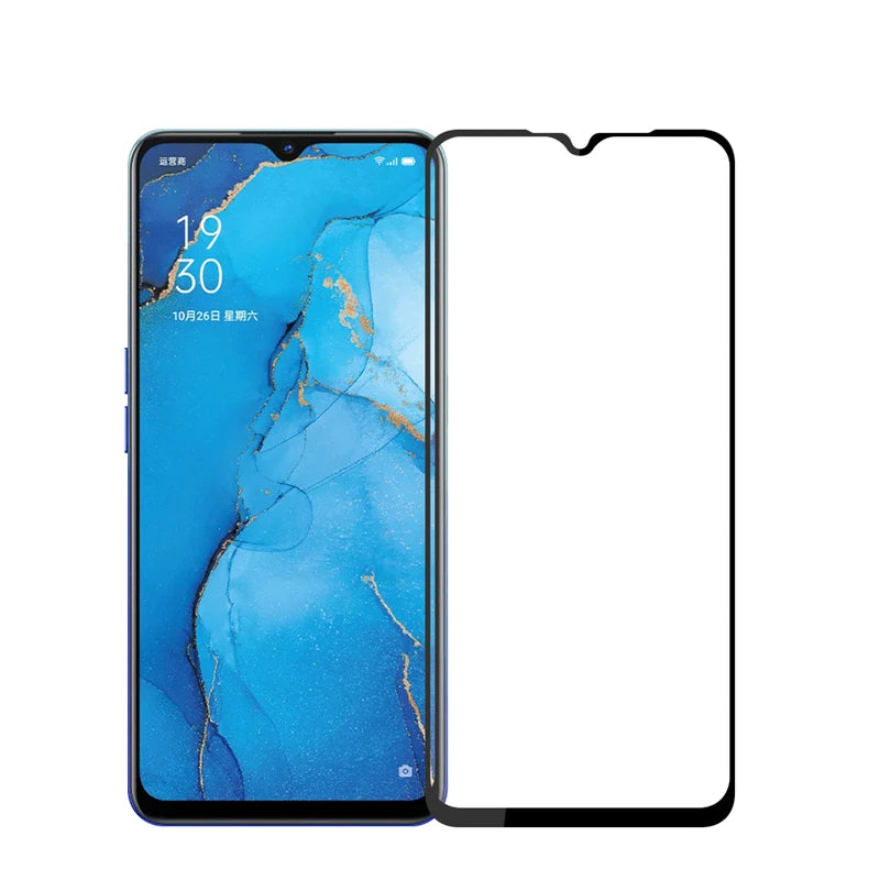 2 uds para OPPO A91 vidrio templado para OPPO A91 película pegamento cubierta 9H HD Protector duro de pantalla vidrio Protector para OPPO A91
