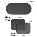 1-5 uds parasol para coche cortina de ventana lateral parasol para ventana trasera delantera verano bloqueo UV ventosa cortinas de protección solar para coche