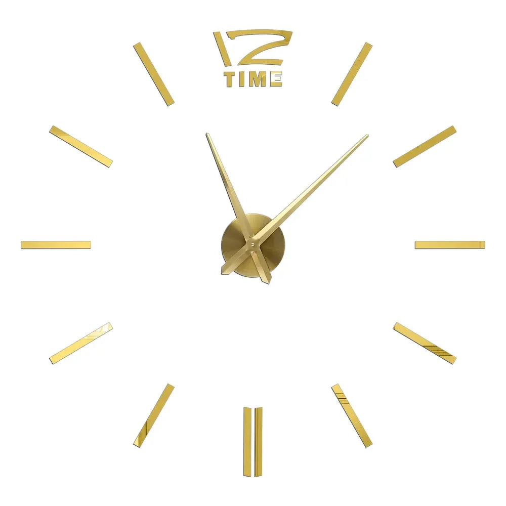 Reloj de pared con espejo acrílico de Número Romano grande 2D/3D, pegatina de moda DIY, relojes de cuarzo, reloj, decoración del hogar, pegatinas para el salón