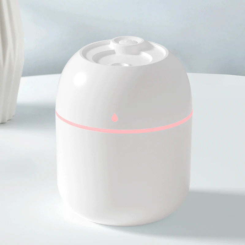 Mini Humidificador de Aire USB Portátil, Humidificador de Atomización Silencioso para Interiores, Hogar y Oficina