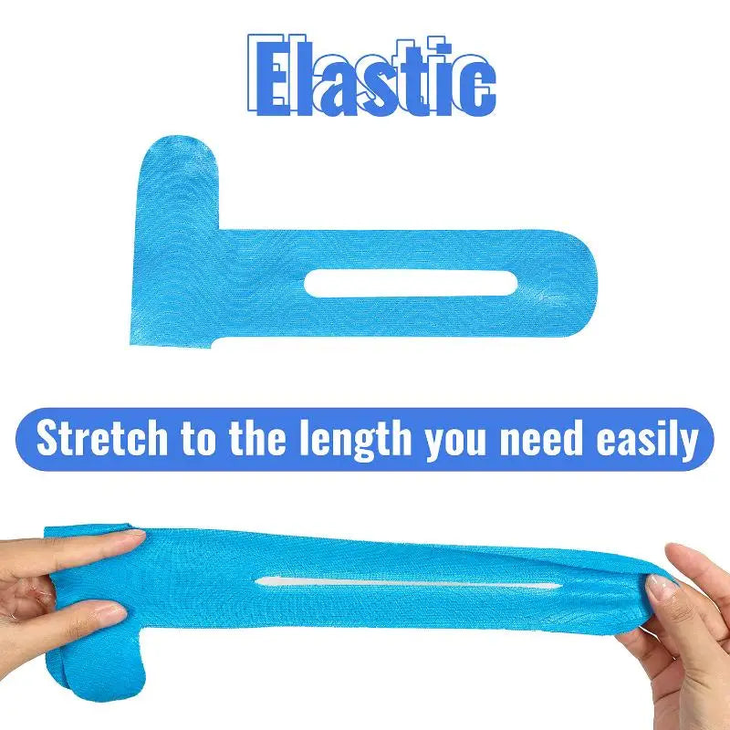Cinta de kinesiología, atlética y elástica, transpirable, para rodillas, impermeable, proporciona soporte y estabilidad para correr, 1/5 Uds.