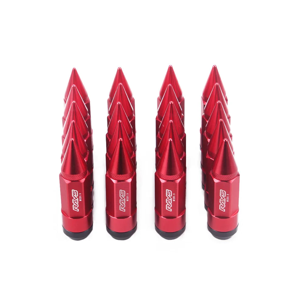 Llantas de sintonizador extendidas de aluminio con púas M12X1.5/M12X1.25, tuercas de juez Racing Jdm aplicables a Honda Toyota y Chevrolet Ford