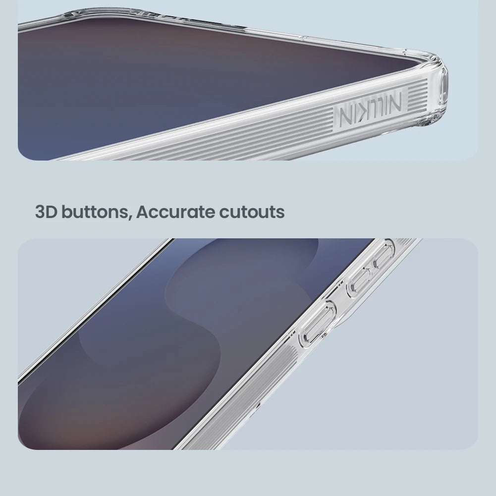 Nillkin para Samsung Galaxy S26 Ultra S26 Plus S26 funda magnética Magsafe Tpu + Pc 360 Airbag a prueba de golpes Hd cubierta dura transparente