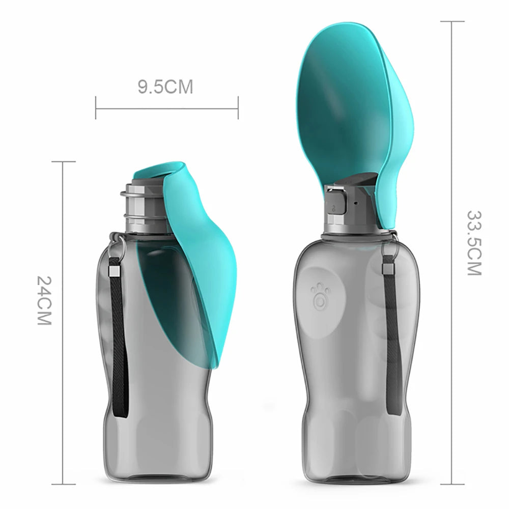 Botella de Agua Plegable para Mascotas, 800 ml, a Prueba de Fugas, Dispensador de Agua Portátil para Perros Pequeños, Gatos, Paseos al Aire Libre, Bebedero para Cachorros