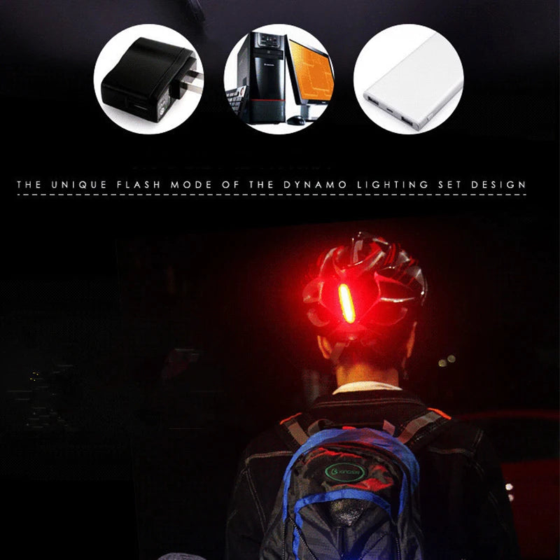 Lámpara trasera de bicicleta, luz LED impermeable para bicicleta, luces traseras de alto brillo, lámpara de advertencia de seguridad en ciclismo nocturno, linterna para bicicleta de montaña y carretera