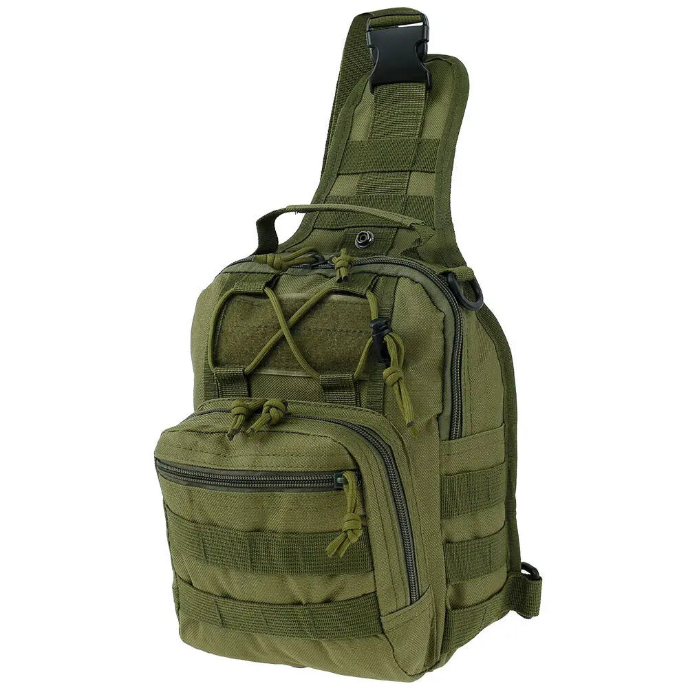 Bolso de pecho táctico para hombre, mochila de hombro cruzada, riñonera deportiva militar impermeable para exteriores, bolso de bolsillo para teléfono